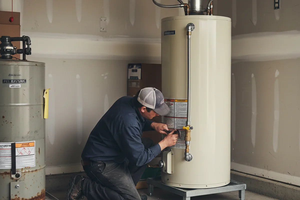 Water heater and shutoff valve replacement in La Palma